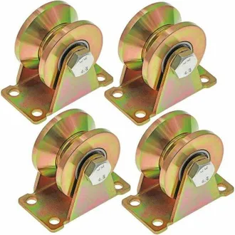 OEM Ruedas De Ranura En V De 50 Mm Para Puertas Corredizas, Ruedas De Acero Con Ranura En V, Para Puertas Corredizas, Puertas De F&aacute;brica Y De Entrada. Cap