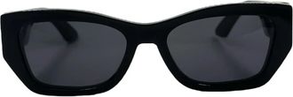Dior Elegante Moderne Rechthoekige Zonnebril - Dames - Zonnebrillen - Zwart - ONE Size - Accessoires