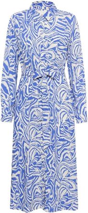 Part Two Shelby PW Jurk - Dames - Shirt Kleedjes - Blauw - XS - Kleedjes