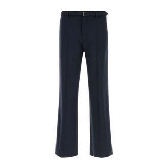 Dries Van Noten Heren, Broeken, Blauw, Maat: M Wol