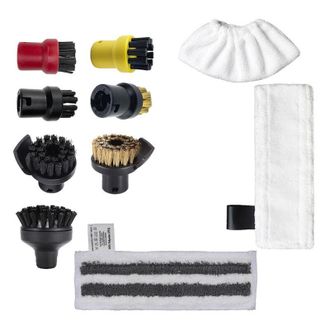 OEM Accessori Per Pulitori A Vapore K&auml;rcher Da Sc1 A Sc5 - 10 Pezzi (spazzole + Panni In Microfibra) Compatibili, Di Alta Qualit&agrave;