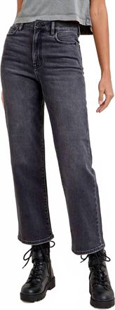 Hidden Jeans Womens Ella Wide Straight Jeans In Charcoal