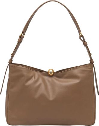 Furla Tassen, Dames, Bruin, ONE Size, Leer, Sfera Soft L Schoudertas