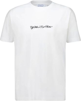 Off-white Slim Fit Script Arrow T-Shirt - male - Off White - T-Shirts - White - 2XL - Tops