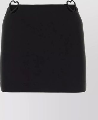 Nensi Dojaka short blend skirt with heart-shaped detail