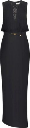 Elisabetta Franchi Dames, Jurken, Zwart, Maat: L Viscose