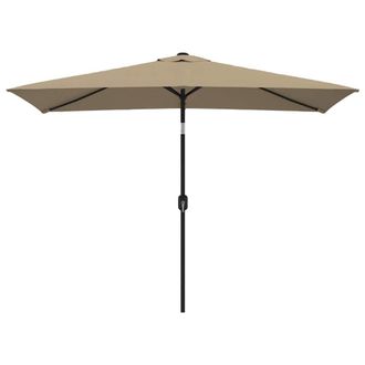 vidaXL Sombrilla De Jard&iacute;n Con Palo De Metal Taupe 300x200 Cm Vidaxl