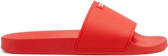 Diesel Slippers met logopatch - Rood