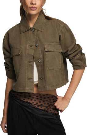 Lucky Brand Denim Utility Jacket in Easy Day Wash at Nordstrom, Size X-Large