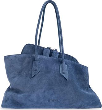 The Attico La Passeggiata Medium tas - Dames - Schoudertassen - Blauw - ONE Size - Leer - Tassen