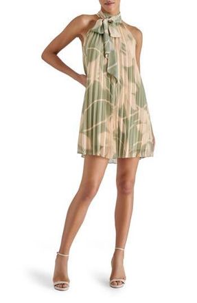 Steve Madden Odora Pleated Minidress in Green at Nordstrom Rack, Size Xx-Large