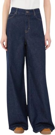 Max Mara Vega Wide Leg Jeans - Dames - Loose Fit Jeans - Blauw - XS - Katoen - Jeans