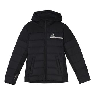 adidas Outdoor Sports Slim Fit hooded down Jacket Black GK5929