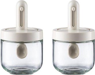 OEM Set Porta Spezie Telescopico Da 2 Pezzi, Contenitori In Vetro Per Conservare Le Spezie, Porta Spezie Trasparente Con Coperchio, Scatola Porta Spezie M