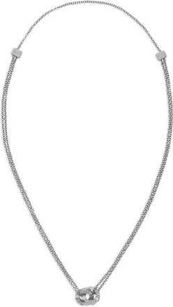 Versace Halsketting met in elkaar grijpend design - Zilver