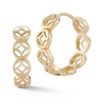 Ember Fine Jewelry 14K Gold Filigree Small Hoops
