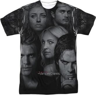 Gildan Vampire Diaries In The Woods Short Sleeve Adult Poly Crew Tee / T-Shirt