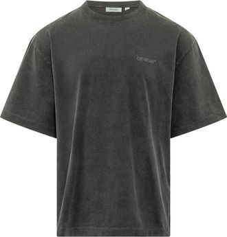 Off-white Rugs Arrow S/S Tee - Heren - T-shirts - Zwart - M - Katoen - Tops