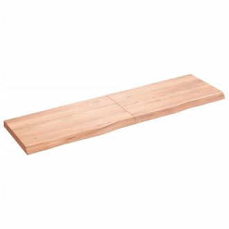 vidaXL Vidaxl - Bathroom Countertop Light Brown 180x50x(2-6)cm Treated Solid Wood