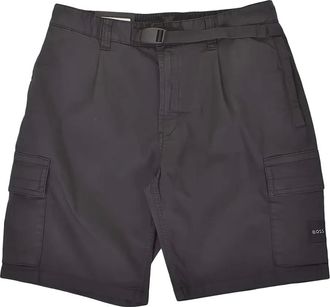 HUGO BOSS Sariel cargo shorts met ceintuur - Grijs