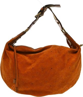 Louis Vuitton Onatah Hobo Suede Orange Suede Handbag (Pre-Owned)