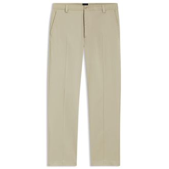 BOSS Straight-fit trousers in stretch twill