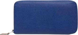 Herm&egrave;s Pre-owned Zip Around Wallet - - Pre-owned - Donna - Blu - ONE SIZE