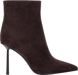 Estro & Luminara Enkellaarsjes met hoge hak - Dames - Laarzen met Hak - Bruin - 37 EU - Leer - Schoenen