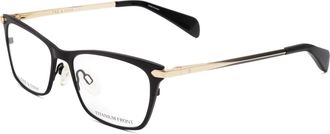 Rag & Bone Rag & Bone Womens 51 mm Matte Black Gold Eyeglasses RNB3007-I46-51