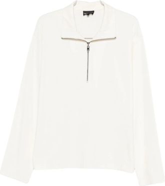 Emporio Armani Hombre, Sudaderas, Blanco, Talla: M