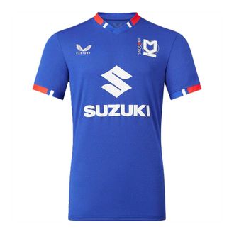 Castore MK Dons-voetbalshirt voor heren (Clematis Blauw)