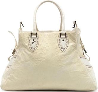 Fendi Pre-owned Etniko Du Jour - Dames - Vintage Handtas - Beige - ONE Size - Leer - Vintage