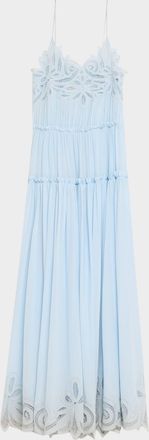 Ulla Johnson Filippa Embroidered Silk Gown