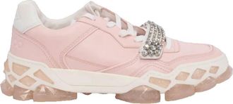 Jimmy Choo London Diamond X Strap/F Leather Trainers, Brand Size 34.5 ( US Size 4.5 )