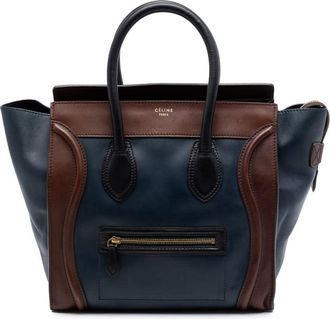 Celine Pre-owned Celine Mini Tricolor Leather Luggage Tote Ladies ZT3PE6NTSE2FF2I4