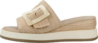 Carmela Stijlvolle Wedges Sandaal voor Vrouwen - Dames - Sleehakken - Beige - 39 EU - Schoenen