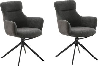 MCA Furniture Esszimmerstuhl »PELION« () (2er-Set), drehbar 360°, Dreh- & Schwingfunktion, Sitzhöhe ca. 50 cm