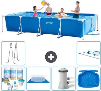 Intex Piscina Con Estructura Rectangular - 450x220x84 Cm - 7-piezas S20851