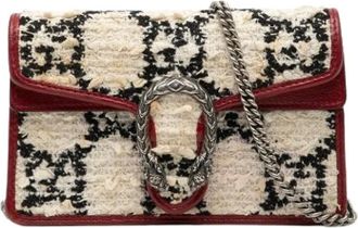 Gucci Pre-owned Cross Body Bags, female, White, Size: ONE SIZE Pre-owned Dionysus Crossbody Bag