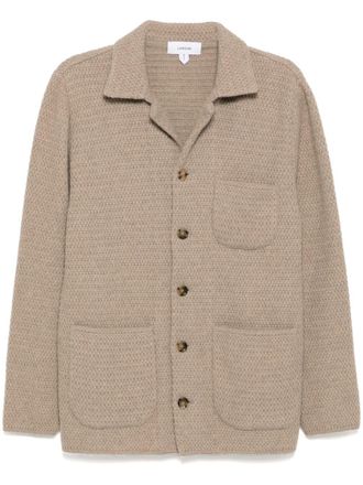 Lardini knitted eco-friendly cashmere jacket - Neutrals