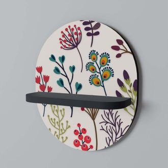 OEM Art&iacute;culos De Oto&ntilde;o Estante Ovalado Negro