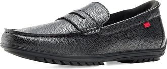 Marc Joseph New York John Street (Hands Free Technology) Mens Slip on Shoes Black Grainy Leather : 10.5 W, Faux Leather