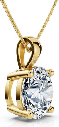 Pompeii3 Certified 2.30Ct Diamond Solitaire Pendant 14k Gold 18 Necklace Lab Grown