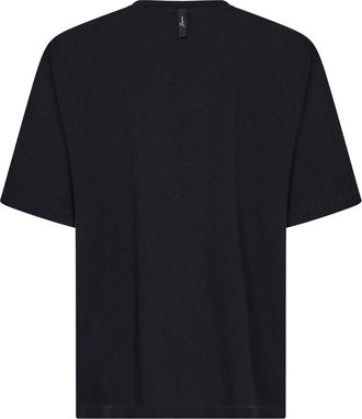 Jacquemus Mens T-Shirt Logo-Printed Black Jersey Cotton T-Shirts And Polos