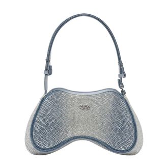 Diesel Play Play Schoudertas - Dames - Handtassen - Blauw - ONE Size - Katoen - Tassen