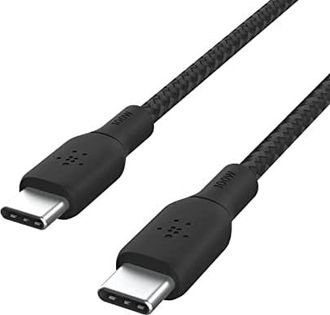 Belkin Braided Usb-c/usb-c Cable 100w 3m Black Cab014bt3mbk