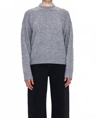 Pistola Denim Aura Sweater In Charcoal Diamonte