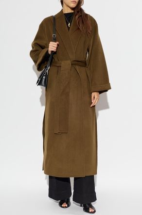 By Malene Birger Wool Coat Trullem, Womens, Brown