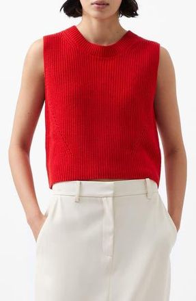 French Connection Mozart Crop Sweater Vest in Mars Red at Nordstrom Rack, Size X-Small
