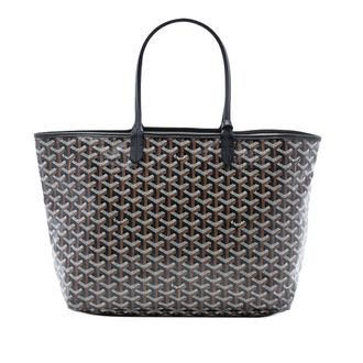 Goyard Pre-owned Womens Goyardine Saint Louis Pm - Dark Grey Textile - One Size